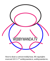 Webbywanda.tv's how to draw a cartoon teddy bear